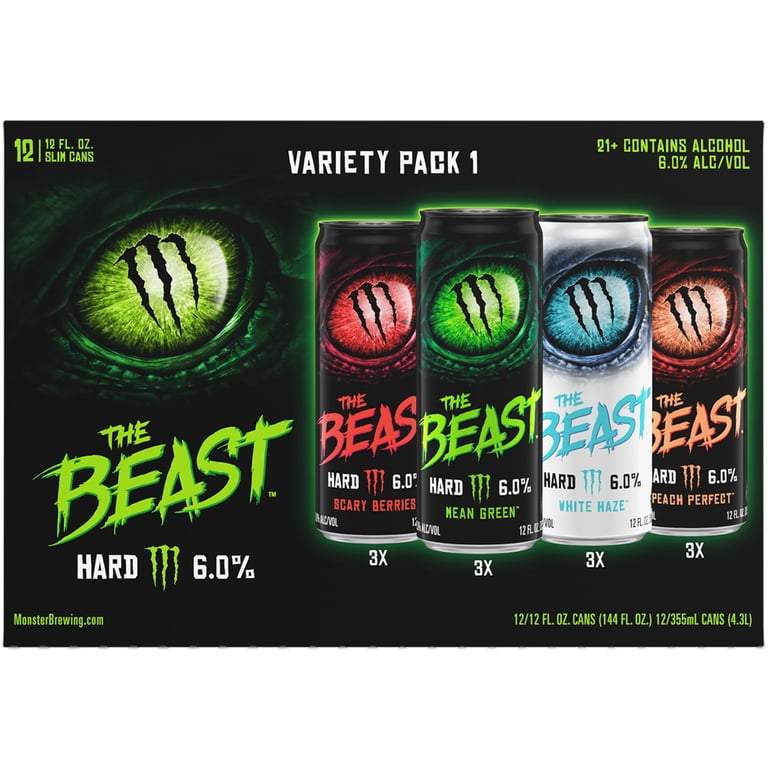 The Beast Variety Pack 1 Flavored Malt Beverage, 12 fl oz 12 Pack