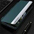 thumbnail image 6 of ELEHOLD Magnetic Case for OnePlus Open, Slim Flip Leather Case with Pen Slot Kickstand Function Complimentary Stylus Pen Full Body Protection Plating Shockproof Case for One Plus Open, Green, 6 of 8