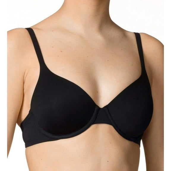 Women's Calida 04224 Sensitive Lightly Padded Underwire Bra (Black 32D)