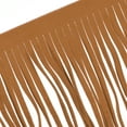 thumbnail image 3 of Uxcell PU Leather Fringe Trim Leather Suede DIY Tassel Fringe for Sewing Decorating Lampshades Brown 4 inch, 3 of 6