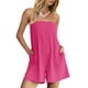 thumbnail image 1 of Pantalón corto sin tirantes ReachMe para mujer, rosa intenso, con bolsillos, 1 of 6