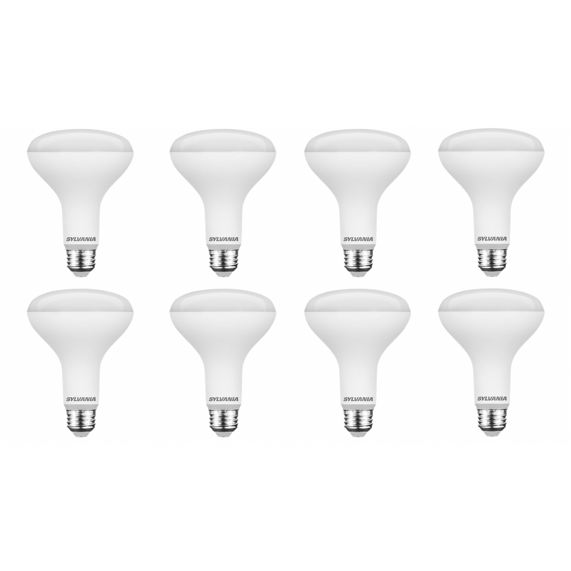 Sylvania Everyday LED Light Bulb, BR30 65-Watt Equivalent, Daylight, E26, 8 pack - Value Pack
