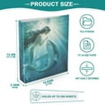 thumbnail image 6 of joogoo Mermaid and Shark Hardcover 3 Ring Binder 1.5" Round Rings Interior Pockets Binders Organizer 1 Pack, 6 of 9