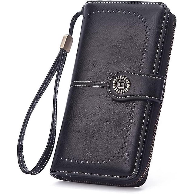 Cartera para pasaporte de viaje YONGSHENG con bloqueo RFID negro