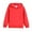 Red4, variant on Darzheoy Girls Casual Long Sleeve Hoodies Cute Solid Oversized Fleece Pocket Sweatshirt Tops for 2-11 Y