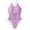 Purple, variant on SEMPAI Women Sexy Lace Up One Piece Swimsuit Deep Plunge V Neck High Cut Bathing Suits Summer Beach Swimwear for Ladies