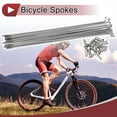 thumbnail image 2 of Unique Bargains 12 Set 14G Bicycle Spokes 14G Bike Wheel Spoke 304 Stainless Steel Silver Tone-149mm, 2 of 7