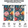 thumbnail image 2 of Blackout Kids Curtains,Pioneer Flower Floral Print Pattern Childrens Insulated Curtains Set Of 2,Bedroom Essentials,Toddler Room Decor 42"x63", 2 of 5