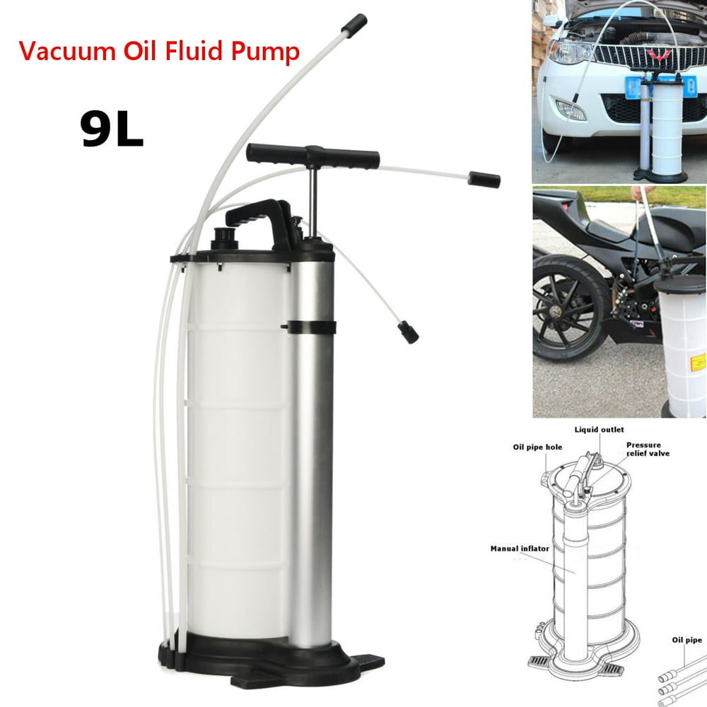 9L Manual Oil Fluid Changer Vacuum Extractor Pump Transfer Tank Remover