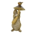 thumbnail image 4 of Roman 7.50In Squirrel W/Mushroom & Bird Statue, Resin, Squirrel Garden 12812, 4 of 5