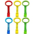 thumbnail image 1 of Anillos de dominar para bebé, anillos de dominar para corral, anillos de cuna de bebé, anillos colgantes para cuna, anillo de bebé para bebé, asistente de caminar, 6 unidades, 4 colores, 1 of 5