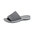 thumbnail image 2 of Willtoo Women's Slides Elastic Band Wide Width Wedge Casual Summer Sandals Flats Comfortable Orthopedic Slipper, 2 of 6