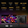 thumbnail image 2 of Monitor Gamer OLED 27" MSI MAG 272QP QD-OLED X50 WQHD 2560x1440 500Hz 0.03ms Nvidia G-Sync HDMI 2.1 DP 1.4a USB-C, 2 of 6