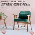 thumbnail image 3 of Bola interactiva rosa de juguetes para gatos, bola rodante automática de 360 ​​° con carga USB, pelota de juguete para persecución de ejercicios para mascotas para jugar a gatitos y perros JM, 3 of 5
