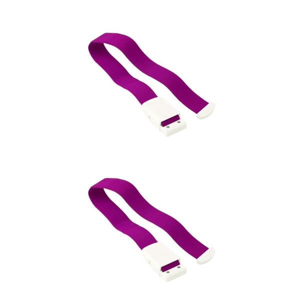 Eigraketly Hebilla de torniquete Primeros auxilios de emergencia Correa de supervivencia de liberación rápida Flexible Ajustable Lavable Hogar Púrpura Violeta 2piezas Eigraketly CBP014610