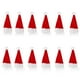 thumbnail image 1 of Pequeños sombreros de caramelo de Navidad, funda de soporte de Claus, gorras de Navidad, muñecas de mesa, adornos de decoración, artesanía para niñas, hombres, regalo, 12 piezas Inevent HA009401-00B, 1 of 6