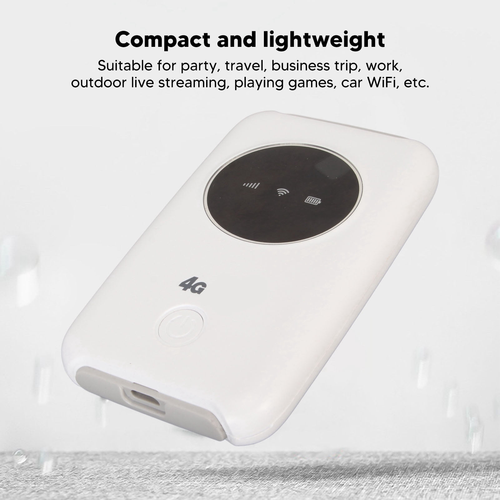 4G LTE USB WiFi Modem 150Mbps Unlocked SIM Card Slot Built in 3200MAh Wireless Portable Router