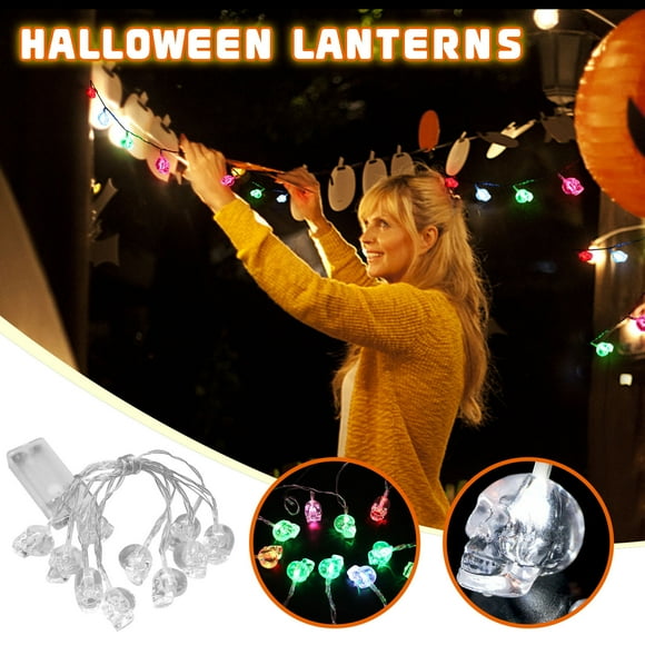 EQWLJWE Toys Games Kids,Halloween Decorations,Baby Toys Clearance,10Pc Halloween Decor Skeleton String Lights,Holiday Led Lights for Indoor/Outdoor Yard Decor,Design,Halloween Party Decoration Lights