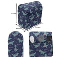 thumbnail image 4 of Cartoon Stand Mixer Cover, Little Dinosaur Doing Yoga Poses in Repetitive Pattern Art Print, Kitchen Appliance Organizer Bag Cover with Pockets, 5 Quarts, Indigo Turquoise and Rose, by Ambesonne, 4 of 4