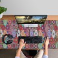 thumbnail image 4 of Long Mouse Pads for Desk,Multicolor Ethnic Diamond Pattern Desk Mats on Top Of Desks, Desk Mouse Pad Extra Large with 3mm Non-Slip Base and Stitched Edge for Gaming,Office,Work,Home 47.3"x23.6", 4 of 6