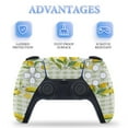 thumbnail image 4 of Lemon Green White Plaid PS5/PS5 Pro/PS5 Slim Digital Disc Skin Sticker For Console And Controller Skins, 4 of 7