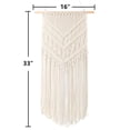thumbnail image 3 of Coolmade Large Macrame Wall Hanging Wide Boho Macrame Wall Decor Art, 43"x32" White, 3 of 7