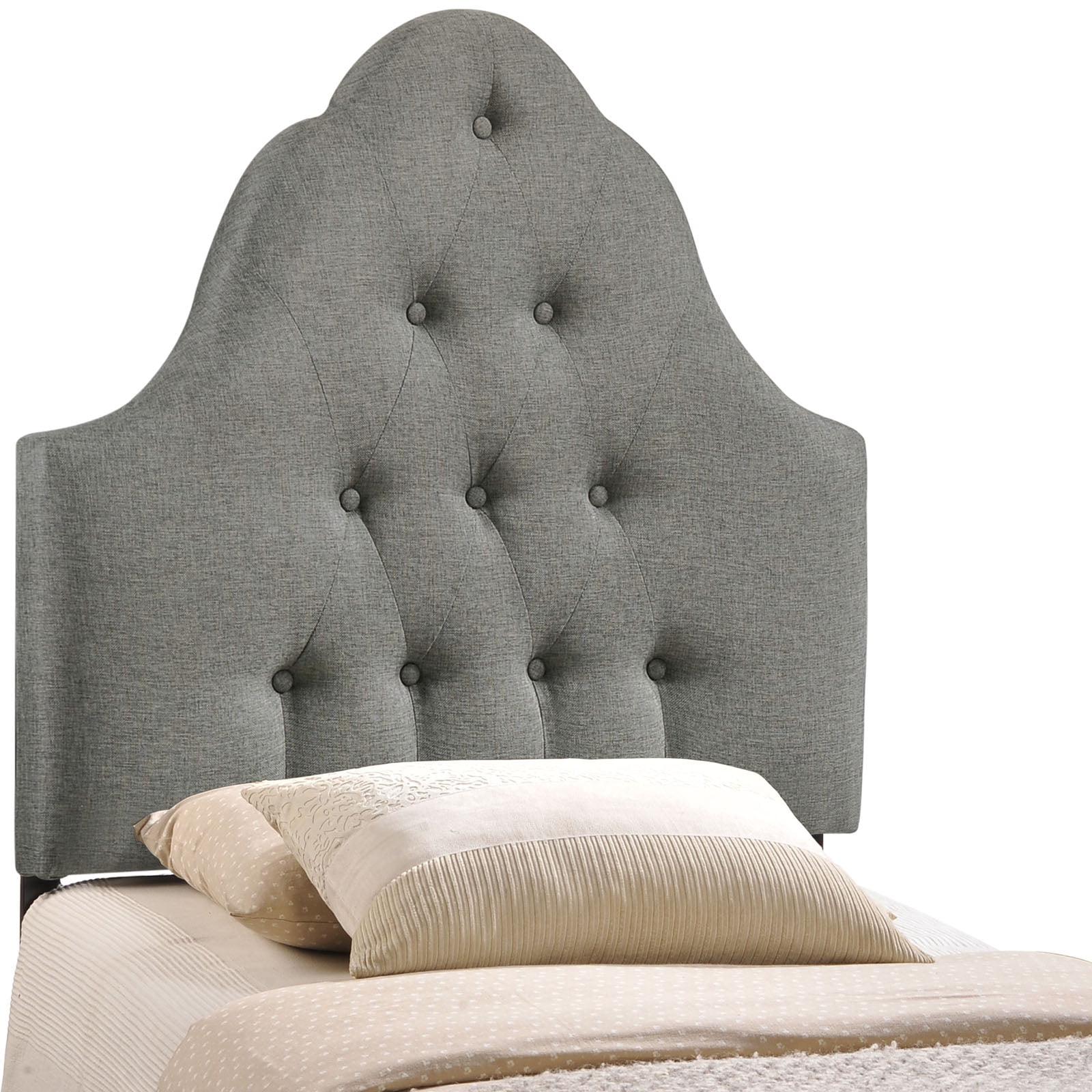Modway Arch Headboard, Twin, Gray