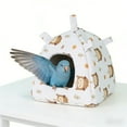 thumbnail image 2 of TIELUTT Hanging Bird's A Comfortable Tent for All Providing A Cozy Hanging Pethouses for Outdoors Large Pethouse Kits for Adults to Build Pethouse Poles Pet Swing Heart Large Pet for outside Hanging, 2 of 4