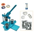 thumbnail image 1 of ChiButtons Button Maker Kit 44mm (1 3/4") Badge Press Machine-B400 + 44mm Round Die Moulds + 100 set Button Components + Adjustable Circle Cutter (Blue-New)…, 1 of 8