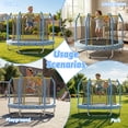 thumbnail image 5 of Mersco 55 inch Toddler Trampoline for Kids, Mini Trampoline with Enclosure Net and Ball ,Indoor Outdoor Small Kids Trampoline Birthday Gifts for Boys and Girls, Print, 5 of 10