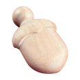 thumbnail image 3 of Adorno pequeño de madera de durazno para puerta, bolso y llavero. Estilo A 10cmx6cm, 3 of 9