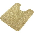 thumbnail image 4 of Gold Glitter Texture 2 Pcs Bath Mat Set, Non-Slip Quick Dry Shower Rug, Extra Soft Plush High Absorbent Toilet Carpet for Bathroom, Bathtub, Sink, 23.6"x15.7"+17.3"x13.4", 4 of 6