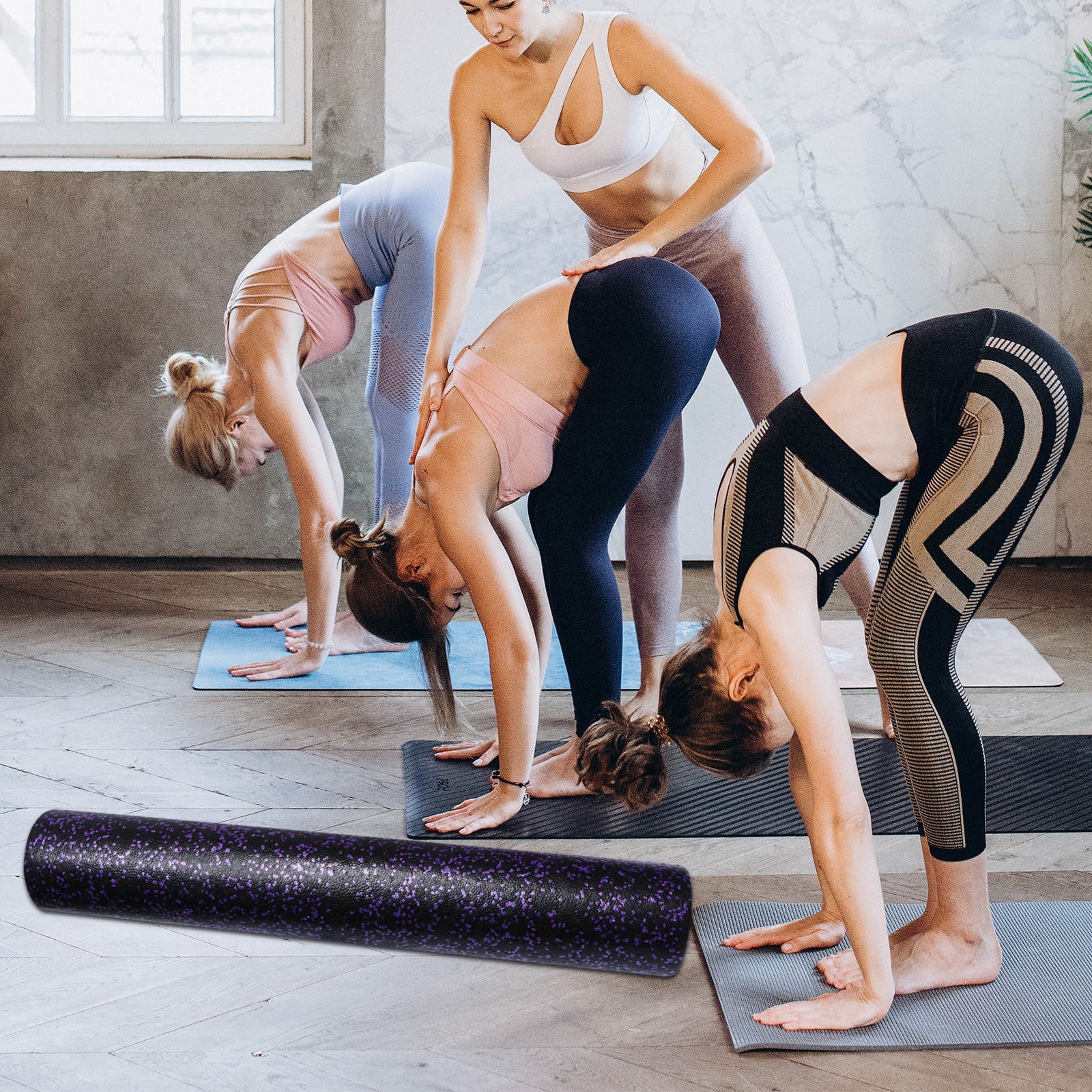 LEORX Fitness Roller Yoga Column Foam for Increased Circulation 1Set