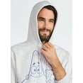 thumbnail image 4 of SpongeBob SquarePants Men's & Big Men's Graphic Fleece Hoodie with Long Sleeves, Sizes S-3XL, 4 of 5