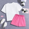 thumbnail image 5 of AUNVITO 2 Pieces Sets for Girls Summer Casual Tops & Shorts/Skirts 8-12 Years Sweet Kids Wear, 5 of 9