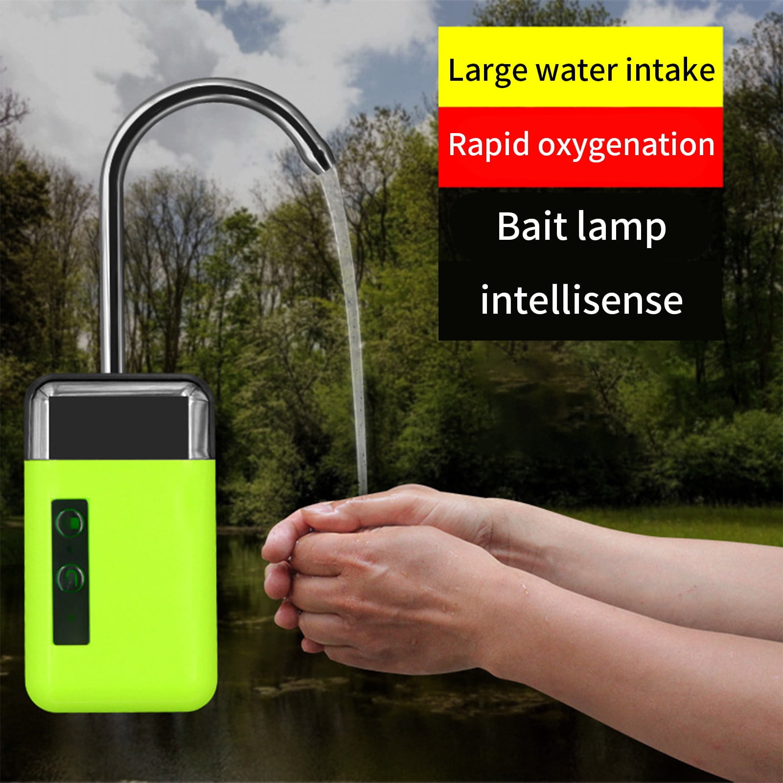 Aquarium Air Pumps Fishing Intelligent Pump Aquarium Pump Usb Rechargeable Lithium Battery Powered Portable Pump for Outdoor Fishing
