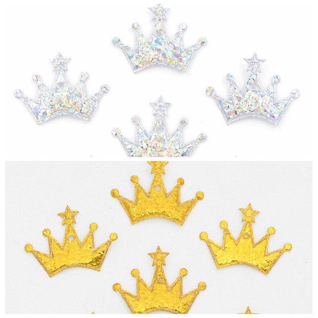 100 Piezas De 18 X 25 Mm , Diseño De Corona De Plata , Manualidades , Decoración De Boda , Álbum De Recortes