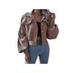thumbnail image 2 of Chaqueta Para Mujer Chaqueta De Punto De Pana De Color SóLido Chaqueta De Estilo Corto XBTCLXEBCO Caqui;L, 2 of 6