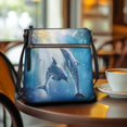 thumbnail image 3 of HELLHERO Dolphins Sling Bag Satchel Bag, Waterproof Lightweight Purse Satchel Durable for Daily Travel Use, 3 of 7