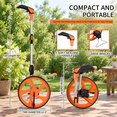 Collapsible Measuring Wheel, Orange, Portable Distance Measurement Tool ...
