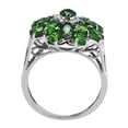 thumbnail image 4 of 3.60 Ctw Chrome Diopside 925 Sterling Silver Women Christmas Cocktail Ring Size US- 4.5, 4 of 8
