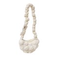 thumbnail image 1 of Bolso Mano para Mujer Bolso Acolchado Acolchado Sólido Bolsos Creativos (blanco), 1 of 9