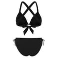 thumbnail image 7 of Hilor Women's Triangle Bikini Sets Sexy Push Up Top Tie Side Bottom Two Piece Swimsuits, 7 of 7