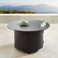 thumbnail image 2 of Outdoor Living and Style 44" Clear and Black Round Propane Outdoor Fire Table with Wind Blockers, 2 of 4