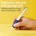 thumbnail image 3 of Retractable Fountain Pen, 0.38mm Fine Nib Pen, Refillable Ink Pen with Soft Grip, Smooth Writing Pen for s Office(Dark Blue), 3 of 6
