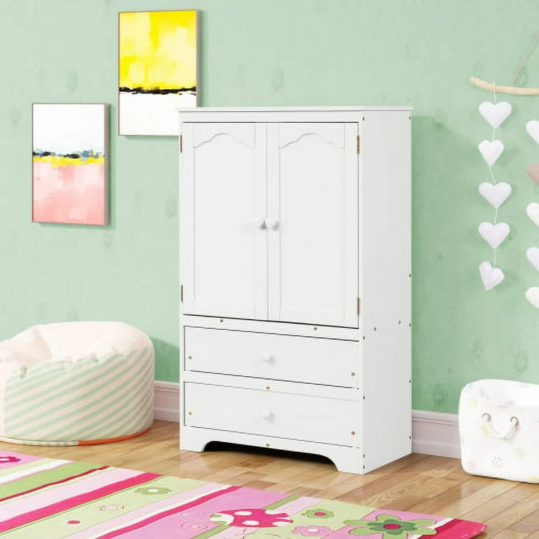 Kids Closet Baby Wardrobe Dresser for Kids Bedroom Nursery Armoire