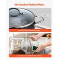 thumbnail image 6 of 6-Quart Nonstick Aluminum Stock Pot with Glass Lid - PFOA & PFAS-Free Cooking for Soups and Stews, 6 of 6