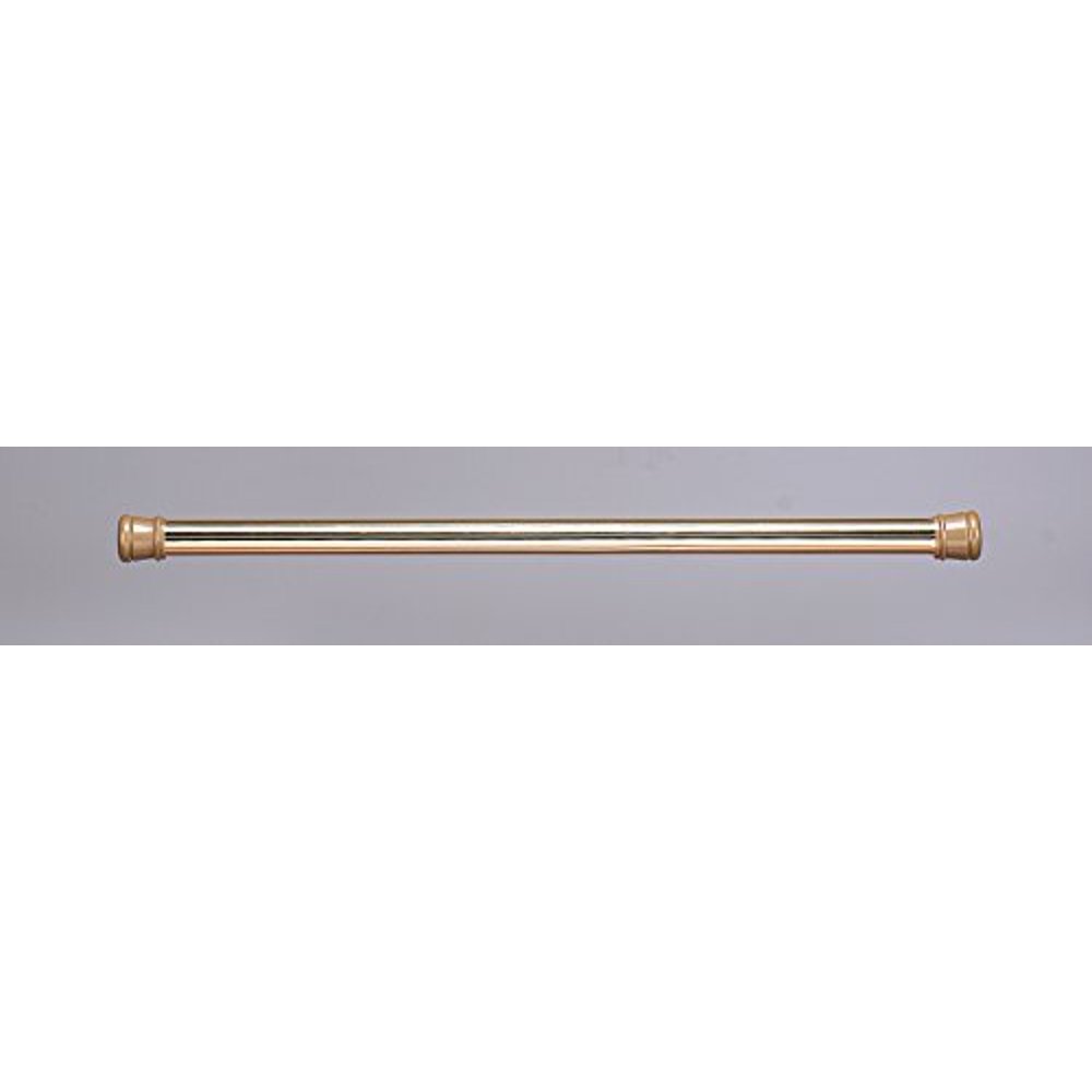 Royal Bath Stall Sized Steel Shower Curtain Tension Rod (23"" 40" Adjustable) Brass