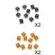 thumbnail image 1 of 40 dados D6 de 6 caras para juegos de rol, color café y negro café negro, 1 of 9
