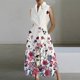 thumbnail image 1 of Vestido estampado elegante para mujer, ropa de calle sin mangas con cuello de pico, informal, holgado, con bolsillo, Patchwork, para fiesta y Club, primavera y verano, 1 of 4